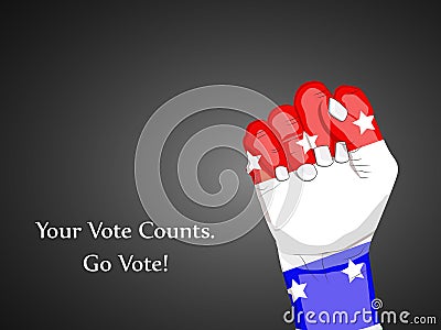 Illustration of election day background Vector Illustration