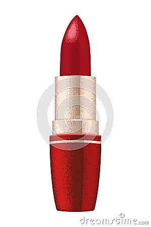 Illustration of elegant red lipstick Vector Illustration