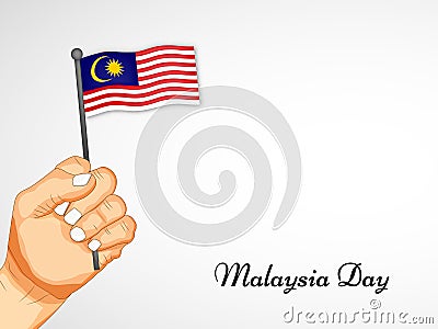 Illustration of Malaysia Independence Day background Vector Illustration