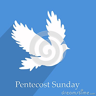 Illustration of Pentecost Sunday background Vector Illustration