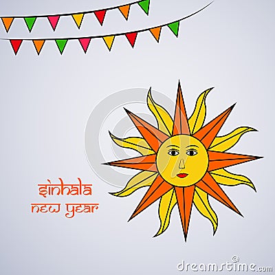 Illustration of Sri Lanka New Year background Vector Illustration