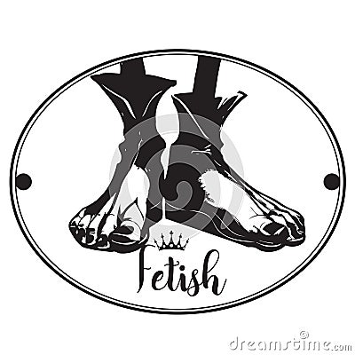 Illustration emblem Fetish Vector Illustration