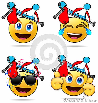 Illustration emoticon cartoon isolated regional spain, icon happy ok Stock Photo