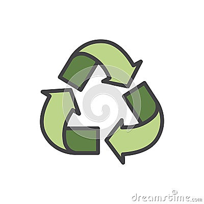 Illustration of environmental concept recycle Stock Photo