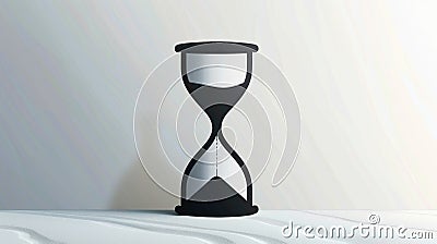 Hourglass of Eternity. Time Silent Flow Stock Photo