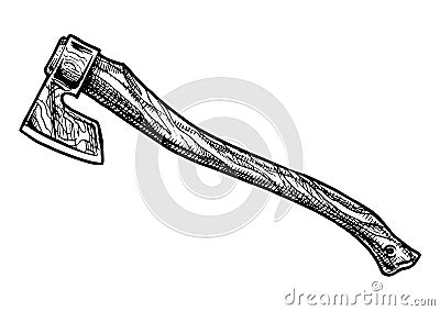 Illustration of felling axe Vector Illustration