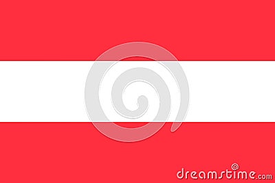 An illustration of the flag of Austria Cartoon Illustration