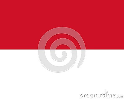 An illustration of the flag of Monaco with copy space Cartoon Illustration