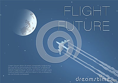Illustration Flight future Vector Illustration