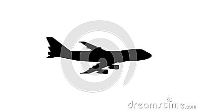 Illustration of a flying plane Cartoon Illustration