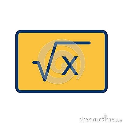 Illustration Formula Icon For Personal And Commercial Use. Stock Photo