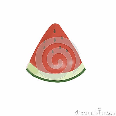 illustration of fresh and yummy watermelon Cartoon Illustration