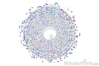 Illustration of genome data code Stock Photo