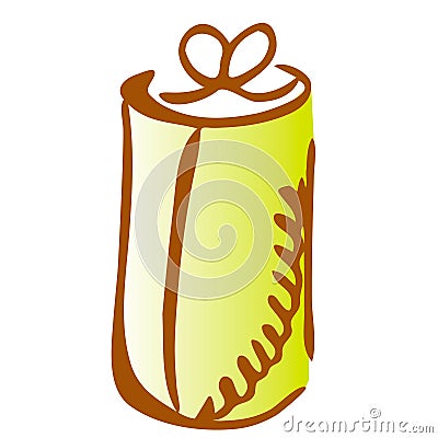 Illustration of gift icon on white background Stock Photo