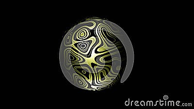 Illustration graphic of abstract seamless loop of 3D render metallic sphere or circular object with beautiful texture or pattern Stock Photo