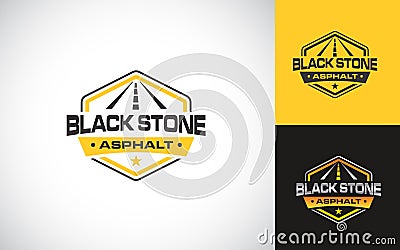 Illustration graphic vector of logo design for Asphalt repair Vector Illustration