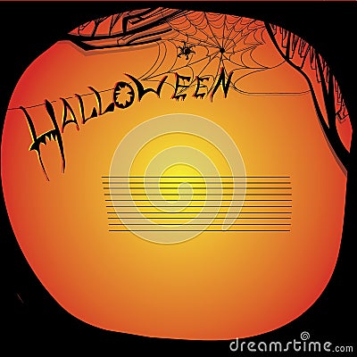 Illustration of halloween board Vector Illustration