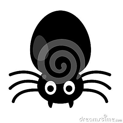 illustration Halloween spider symbol Vector Illustration