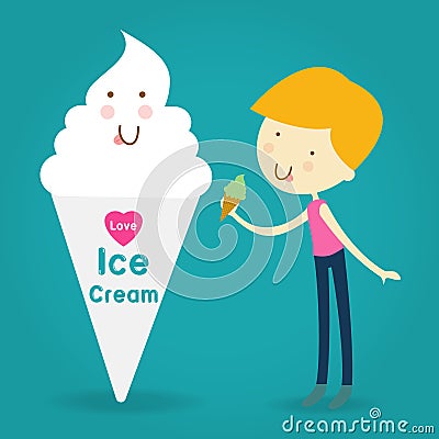 Illustration of Happy and Excited Kids Carrying Cones Filled wit Vector Illustration