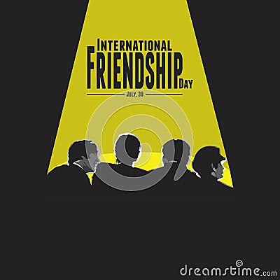 Happy Friendship Day Vector Illustration