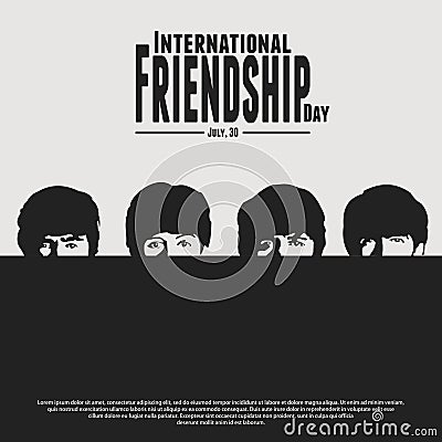 Happy Friendship Day Vector Illustration