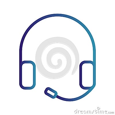 Illustration Headphones Icon For Personal And Commercial Use. Stock Photo