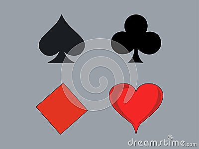 Illustration of High-Quality Casino Cards Vector Illustration