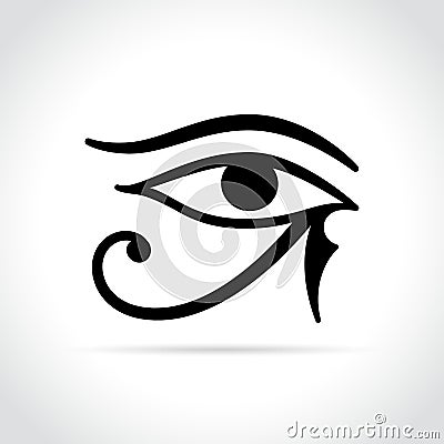 Horus eye icon on white background Vector Illustration