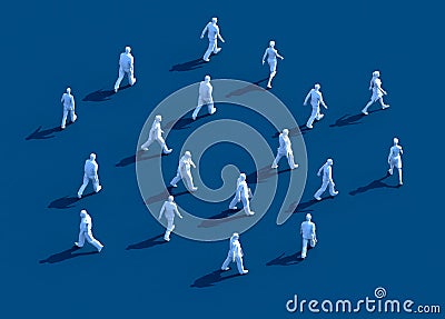 Illustration Human management Stock Photo