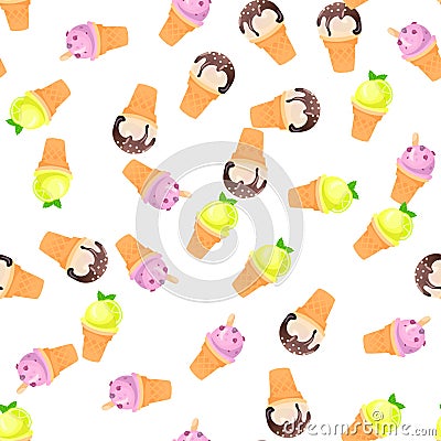 Illustration of ice cream Vector Illustration