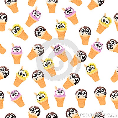 Illustration of ice cream Vector Illustration