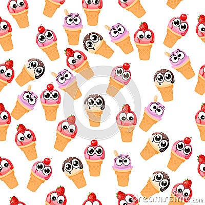 Illustration of ice cream Vector Illustration