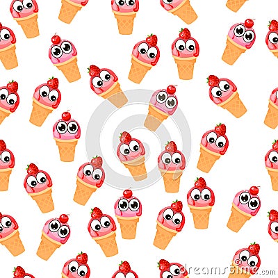 Illustration of ice cream Vector Illustration