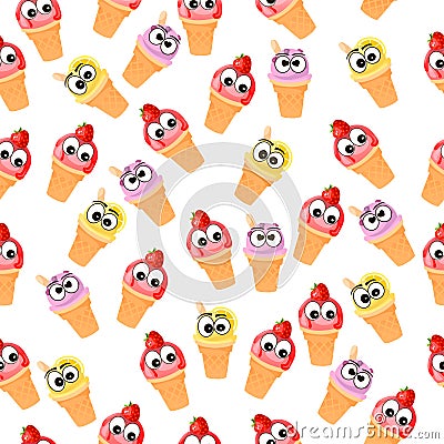 Illustration of ice cream Vector Illustration