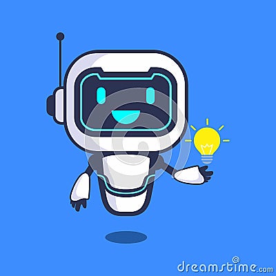 Illustration Idea Robot Character Vector Technology Vector Illustration