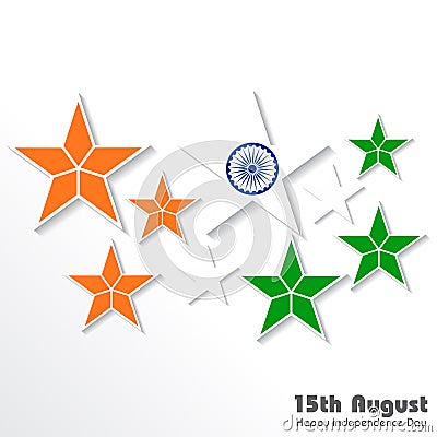 Illustration for independence day of india Vector Illustration