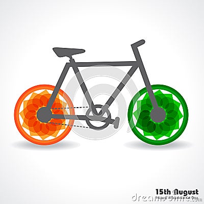 Illustration for independence day of india Vector Illustration