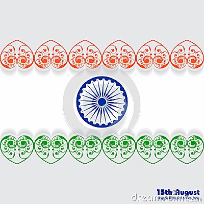 Illustration for independence day of india Vector Illustration
