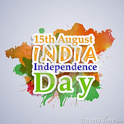 Illustration of India Independence Day Background Vector Illustration