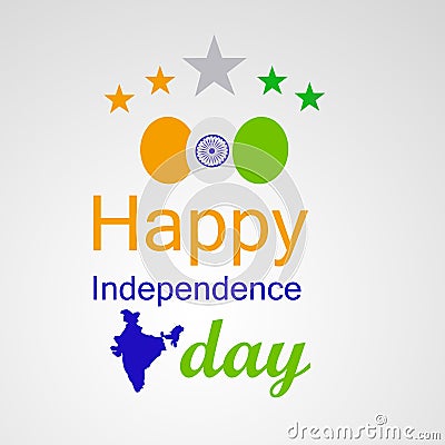 Illustration of India Independence Day Background Vector Illustration