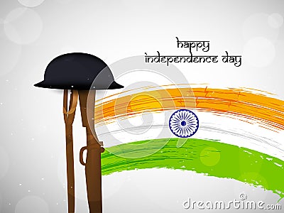 Illustration of India Independence Day Background Vector Illustration