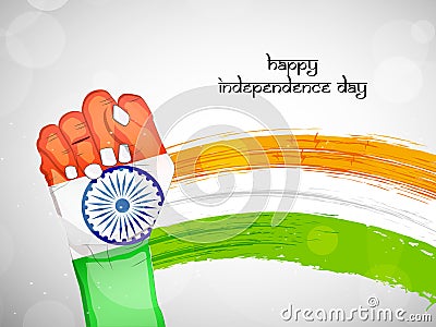 Illustration of India Independence Day Background Vector Illustration