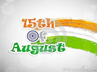 Illustration of India Independence Day Background Vector Illustration