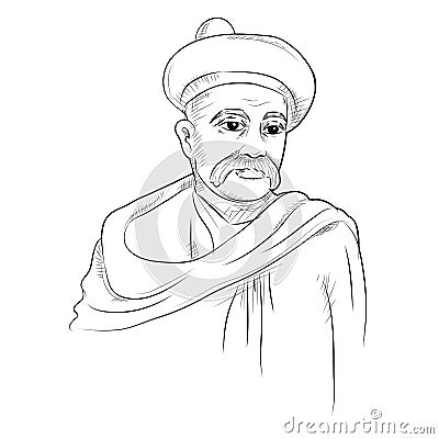 Indian background with Nation Hero and Freedom Fighter Bal Gangadhar Tilak Pride of India Vector Illustration