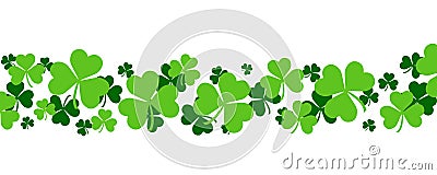 Irish Shamrock banner Vector Illustration