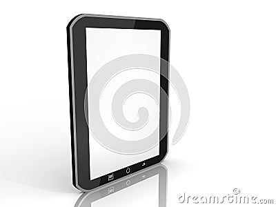Illustration of a isolated tablet computer Cartoon Illustration