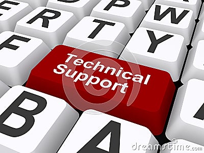 Technical support Cartoon Illustration