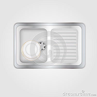 Illustration of kitchen sink Vector Illustration