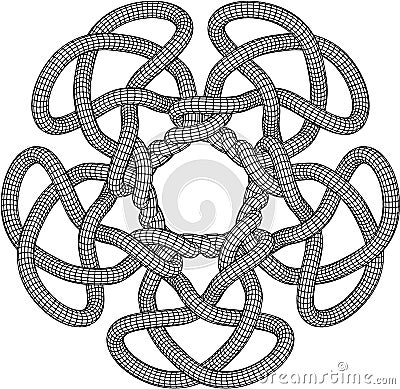 Illustration of a Knot Stock Photo