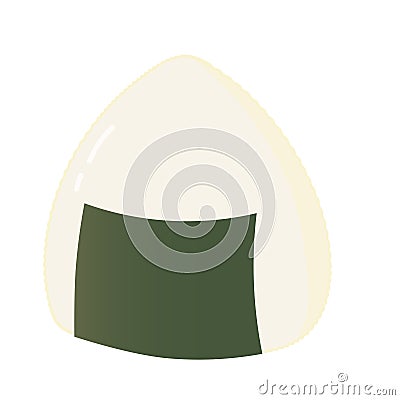 illustration of korean and japanesse food onigiri Cartoon Illustration